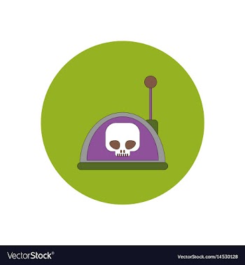 In flat design halloween icon vector image