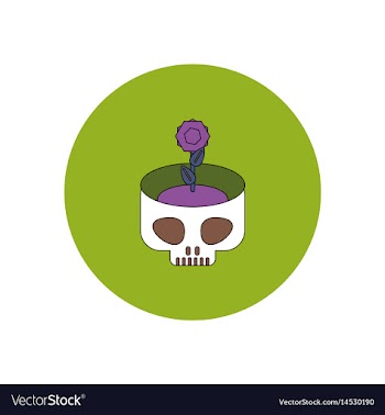 In flat design halloween icon vector image