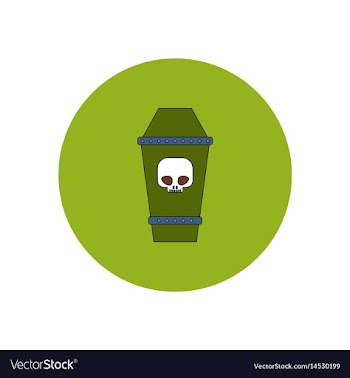 In flat design halloween icon vector image
