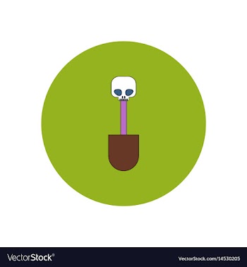 In flat design halloween icon vector image