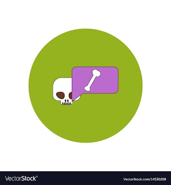 In flat design halloween icon vector image