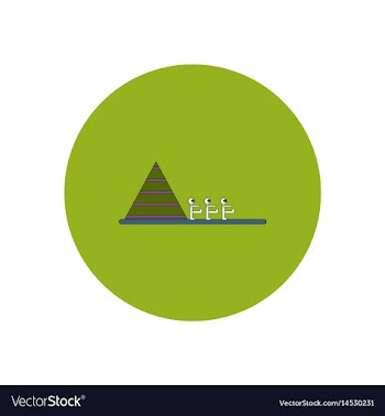 In flat design halloween icon vector image