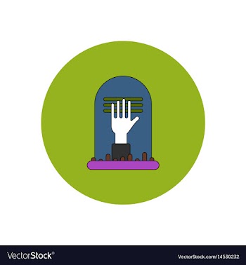In flat design halloween icon vector image