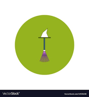 In flat design halloween icon vector image