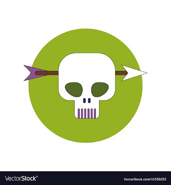 In flat design halloween icon vector image