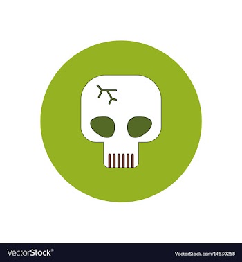In flat design halloween icon vector image