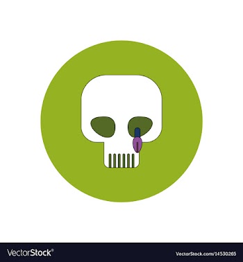 In flat design halloween icon vector image