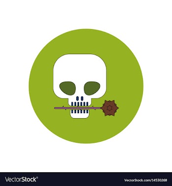 In flat design halloween icon vector image