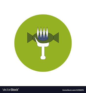 In flat design halloween icon vector image