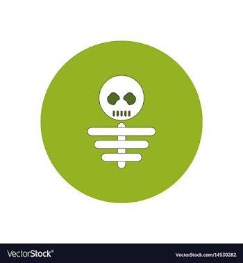 In flat design halloween icon vector image