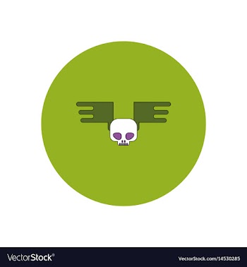 In flat design halloween icon vector image