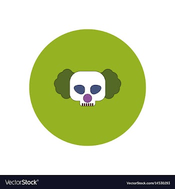 In flat design halloween icon vector image