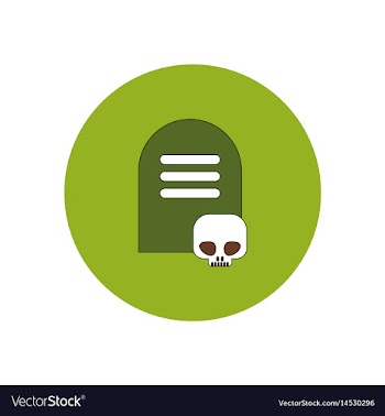 In flat design halloween icon vector image