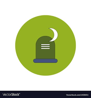 In flat design halloween icon vector image