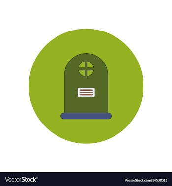 In flat design halloween icon vector image