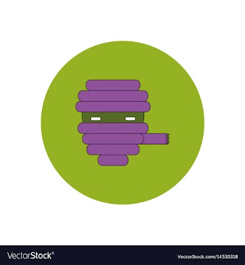 In flat design halloween icon vector image