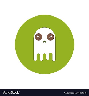 In flat design halloween icon vector image