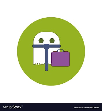 In flat design halloween icon vector image