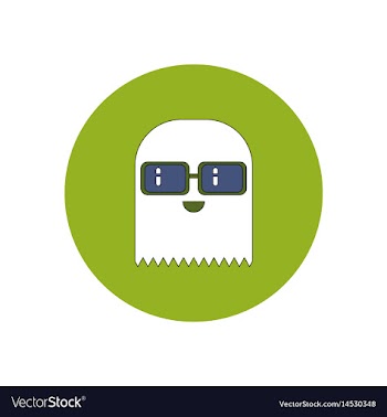 In flat design halloween icon vector image