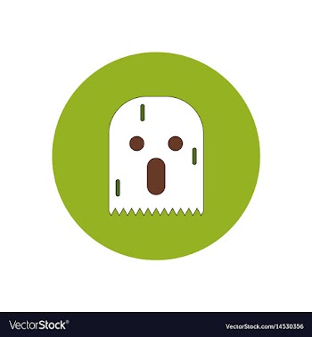 In flat design halloween icon vector image