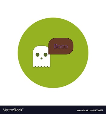 In flat design halloween icon vector image