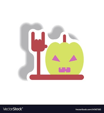In flat design halloween icon vector image