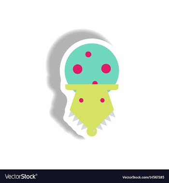In flat design halloween icon vector image