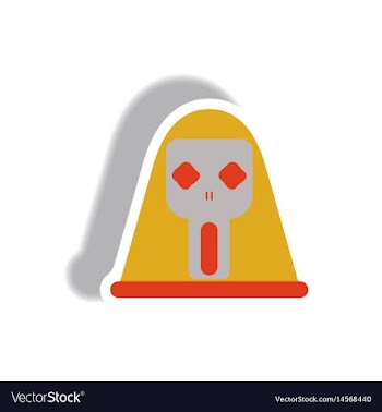 In flat design halloween icon vector image