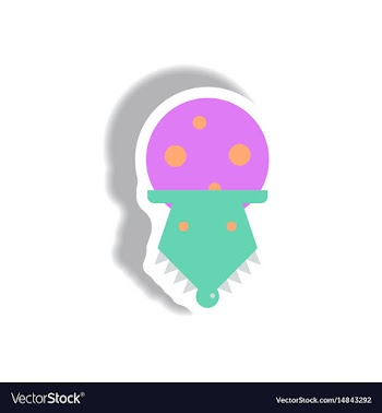 In flat design halloween icon vector image