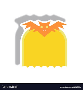 In flat design halloween icon vector image
