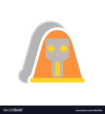 In flat design halloween icon vector image