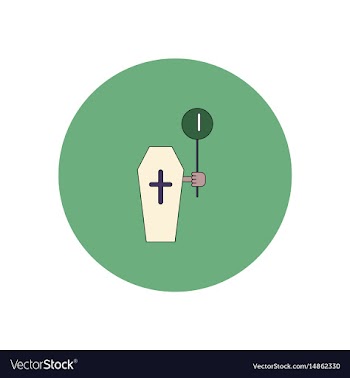 In flat design halloween icon vector image
