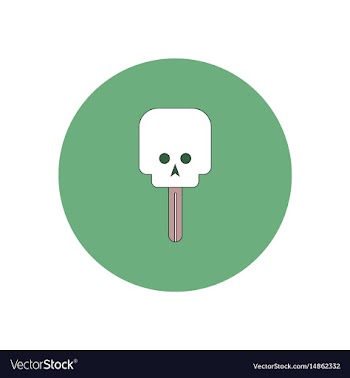 In flat design halloween icon vector image