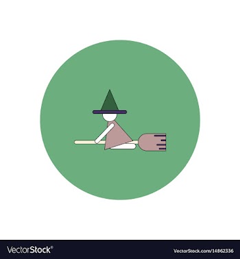 In flat design halloween icon vector image