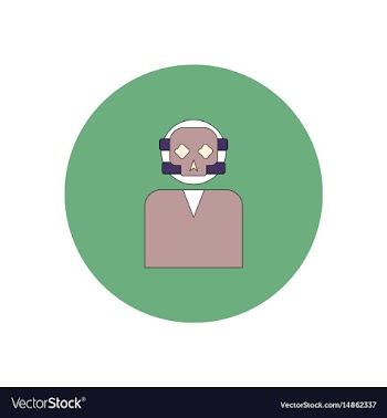 In flat design halloween icon vector image