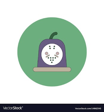 In flat design halloween icon vector image