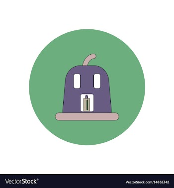 In flat design halloween icon vector image