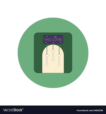 In flat design halloween icon vector image