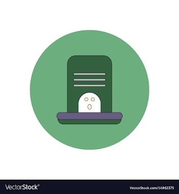 In flat design halloween icon vector image