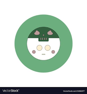 In flat design halloween icon vector image