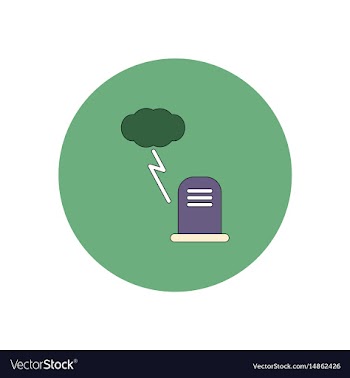 In flat design halloween icon vector image