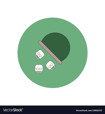 In flat design halloween icon vector image