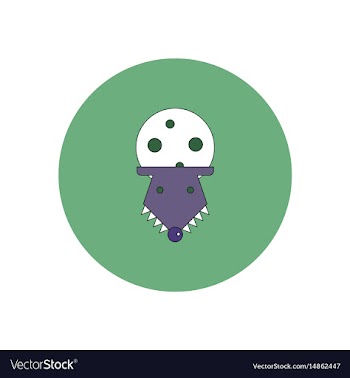 In flat design halloween icon vector image
