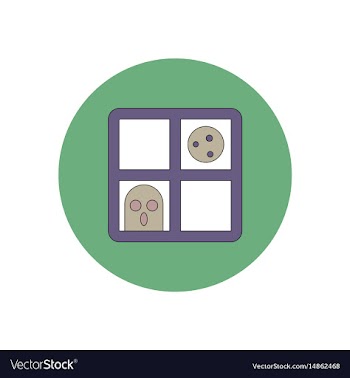In flat design halloween icon vector image
