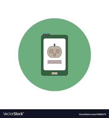 In flat design halloween icon vector image