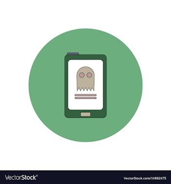 In flat design halloween icon vector image