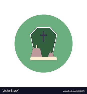 In flat design halloween icon vector image