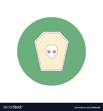 In flat design halloween icon vector image