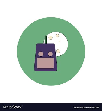 In flat design halloween icon vector image