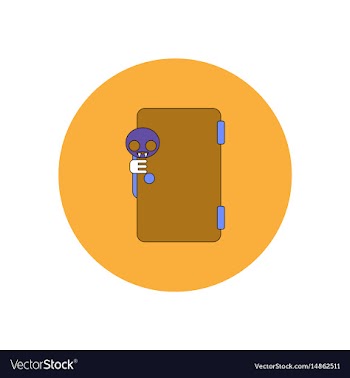 In flat design halloween icon vector image